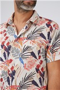  Short Sleeve Vintage Tropic Print