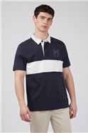  Short Sleeve Stripe Navy Rugby Shirt