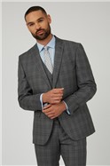  Charcoal Blue Check Jacket