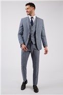  Slim Fit Light Blue Check Jacket