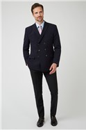  Slim Fit Navy Double Breasted Jacket