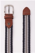  Stripe Poly Weave Belt