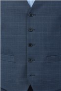  Slim Fit Navy Check Jacket