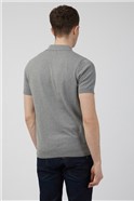  Short Sleeve Knitted Textured Polo Shirt