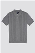  Short Sleeve Knitted Textured Polo Shirt