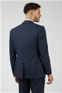  Navy Check Suit 