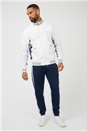 Jersey Striped Bomber Jacket