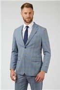  Blue Checked Suit Jacket