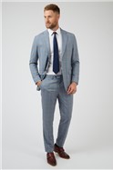  Blue Checked Suit Jacket