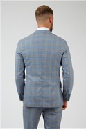  Blue Checked Suit Jacket