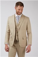  Natural Linen Suit Jacket