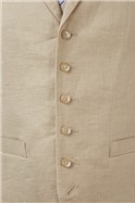  Natural Linen Waistcoat