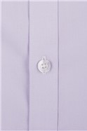  Regular Fit Single Cuff Lilac Poplin Shirt