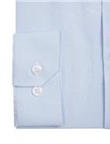  Slim Fit Single Cuff Point Collar Pale Blue Textured Shirt