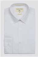  Regular Fit Single Cuff Point Collar White Poplin Shirt