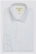  Regular Fit Single Cuff Cutaway Collar White Poplin Shirt