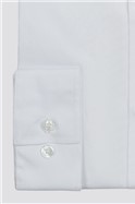  Regular Fit Single Cuff Cutaway Collar White Poplin Shirt