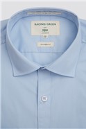  Single Cuff Pale Blue Poplin Shirt