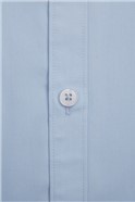  Single Cuff Pale Blue Poplin Shirt