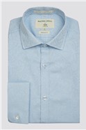  Regular Fit Double Cuff Cutaway Collar Blue Paisley Shirt