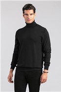  Black Turtleneck Pullover