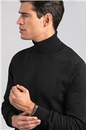  Black Turtleneck Pullover