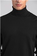  Black Turtleneck Pullover