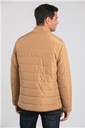  Regular Fit Beige Button Down Jacket