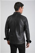  Slim Fit Black Leather Jacket