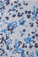  Blue Ditsy Floral Slim Tie