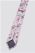  Pink Ditsy Floral Tie