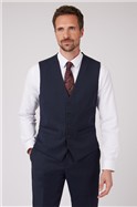  Navy Birdseye Waistcoat
