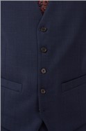  Navy Birdseye Waistcoat
