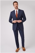  Dark Blue with Tan Overcheck Waistcoat