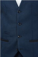  Slim Fit Callum Blue Waistcoat