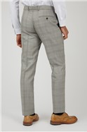  Mid Grey With Tan Check Suit Jacket