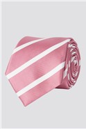 Studio Pink & White Striped Tie