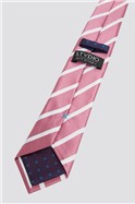 Studio Pink & White Striped Tie