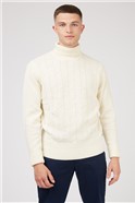  Patterned Roll Neck Jumper