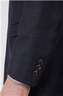  Slim Fit Navy with Grey Check Jacket