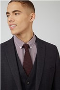  Aubergine Textured Suit