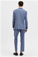  Slim Fit Blue Double Breasted Jacket