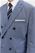  Slim Fit  Blue Double Breasted Suit