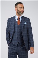  Blue Check Travel Suit