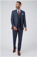  Blue Check Travel Suit