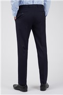  Navy Crepe Weave Soho Suit Trousers