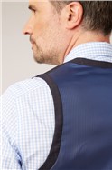 Stvdio Navy Check Performance Waistcoat