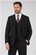 Studio Plain Black Performance Suit Waistcoat