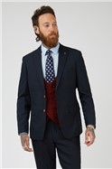  Slim Fit Double Breasted Kelvin Wine Waistcoat