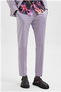  Slim Fit Purple Suit Trousers